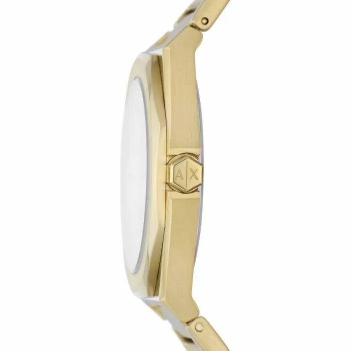 Armani Exchange ladies watch stainless steel gold