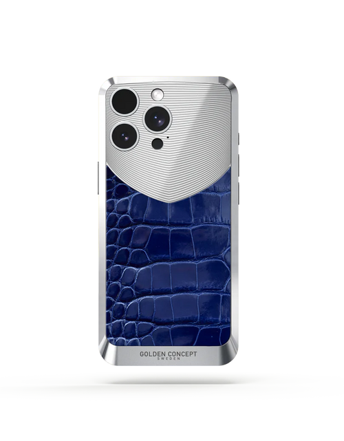 Load image into Gallery viewer, iPhone Case / RST16 - Magnetic Shield Alligator Edition - Glossy Blue 16 pro max
