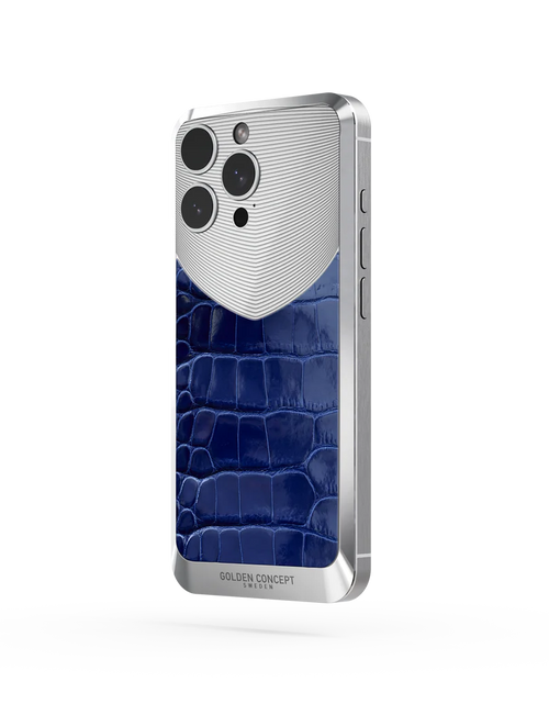 Load image into Gallery viewer, iPhone Case / RST16 - Magnetic Shield Alligator Edition - Glossy Blue 16 pro max
