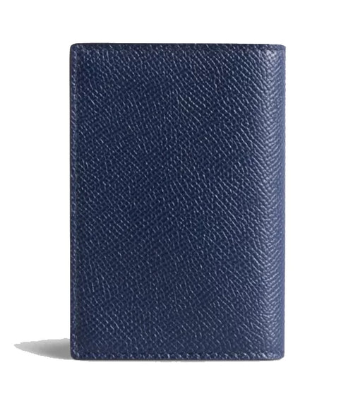 تحميل الصورة إلى عارض المعرض، Dunhill Cadogan Leather Business Card Case , Navy Blue
