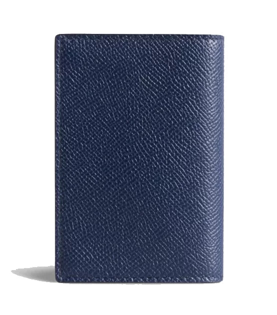 Dunhill Cadogan Leather Business Card Case , Navy Blue