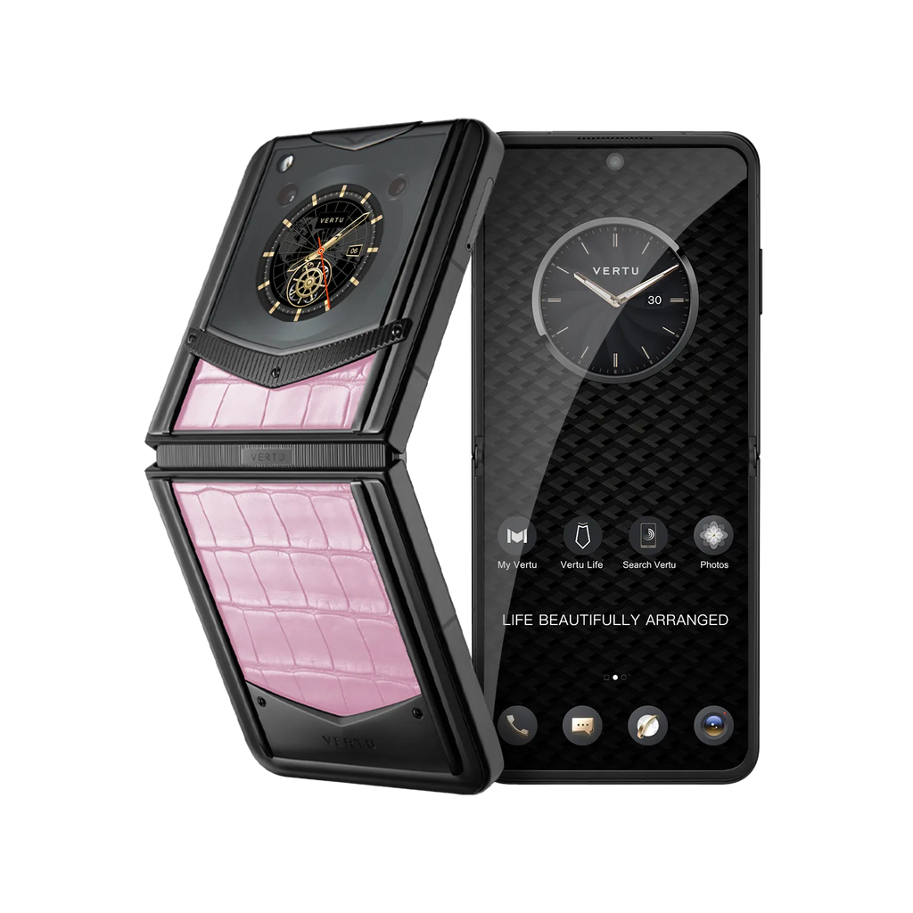 VERTU® IRONFLIP ALLIGATOR SKIN SERIES -SAKURA PINK