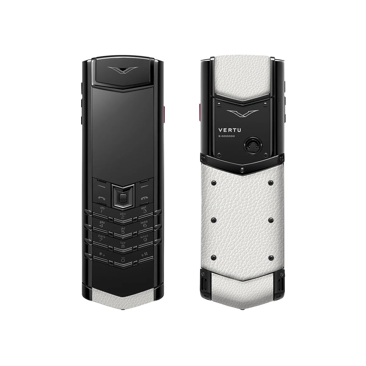 Signature S+ Black Steel Calfskin White