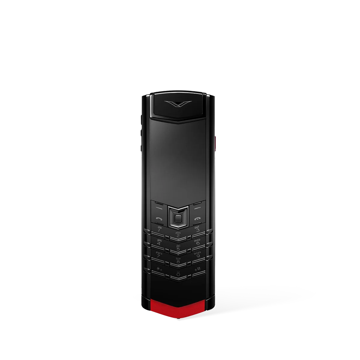 Signature S+ Black Steel Calfskin Raspberry Red
