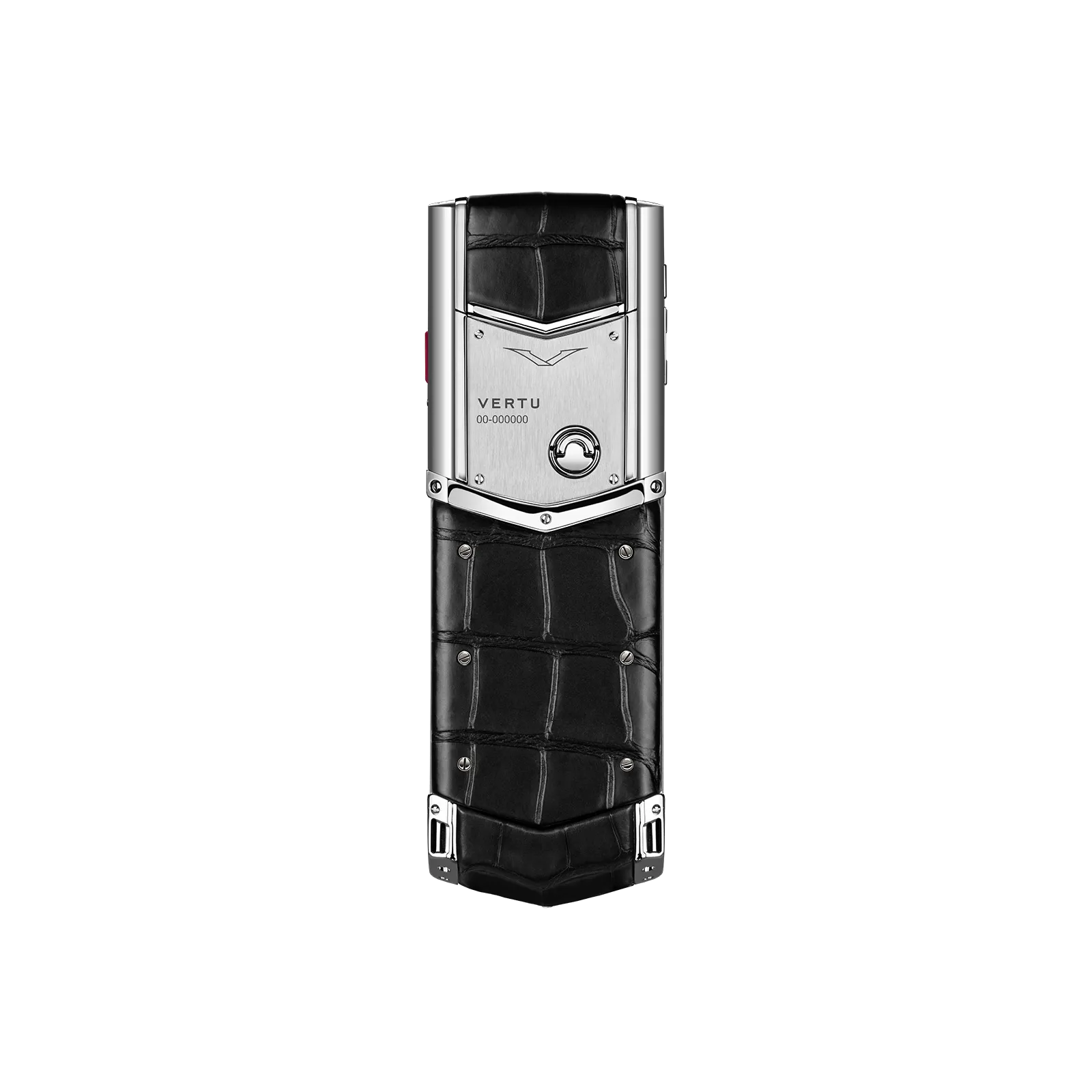 Signature S+ White Steel Alligator Skin Basalt Black