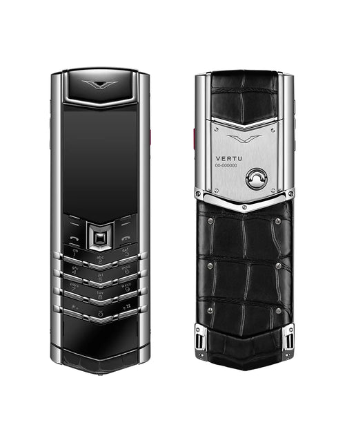 Load image into Gallery viewer, Signature S+ White Steel Alligator Skin Basalt Black
