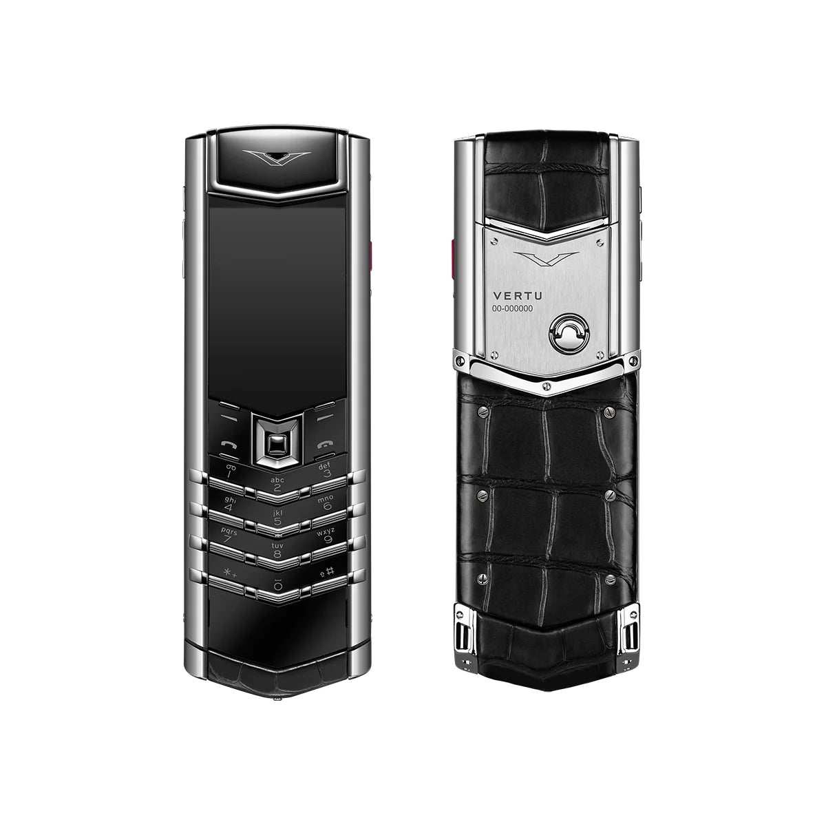 Signature S+ White Steel Alligator Skin Basalt Black
