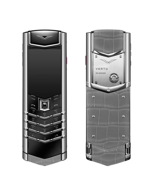 Load image into Gallery viewer, Signature S+ White Steel Alligator Skin Elephant Grey

