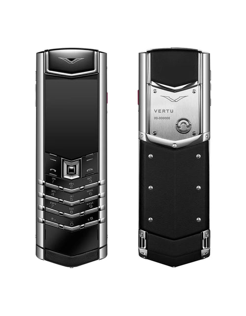 Load image into Gallery viewer, Signature S+ White Steel Calfskin Black
