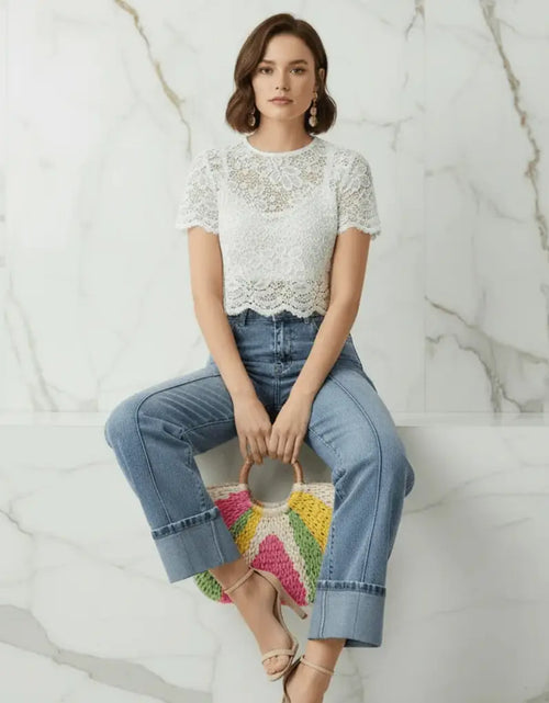 تحميل الصورة إلى عارض المعرض، Evorin Women's High Waist Center Seam Jeans
