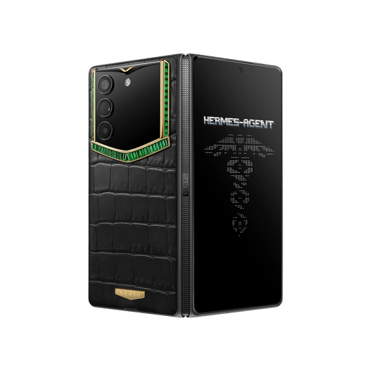 AlphaFold Bespoke Alligator Skin Gold IV & Green Diamond