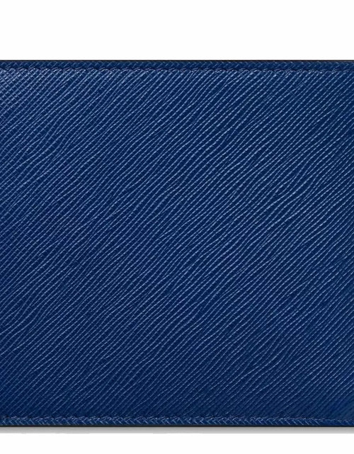 تحميل الصورة إلى عارض المعرض، Montblanc Sartorial wallet 6cc blue leather
