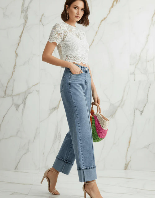 تحميل الصورة إلى عارض المعرض، Evorin Women's High Waist Center Seam Jeans
