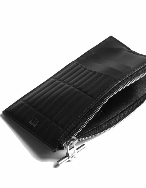 تحميل الصورة إلى عارض المعرض، Dunhill Rollagas Zip Card Case Black
