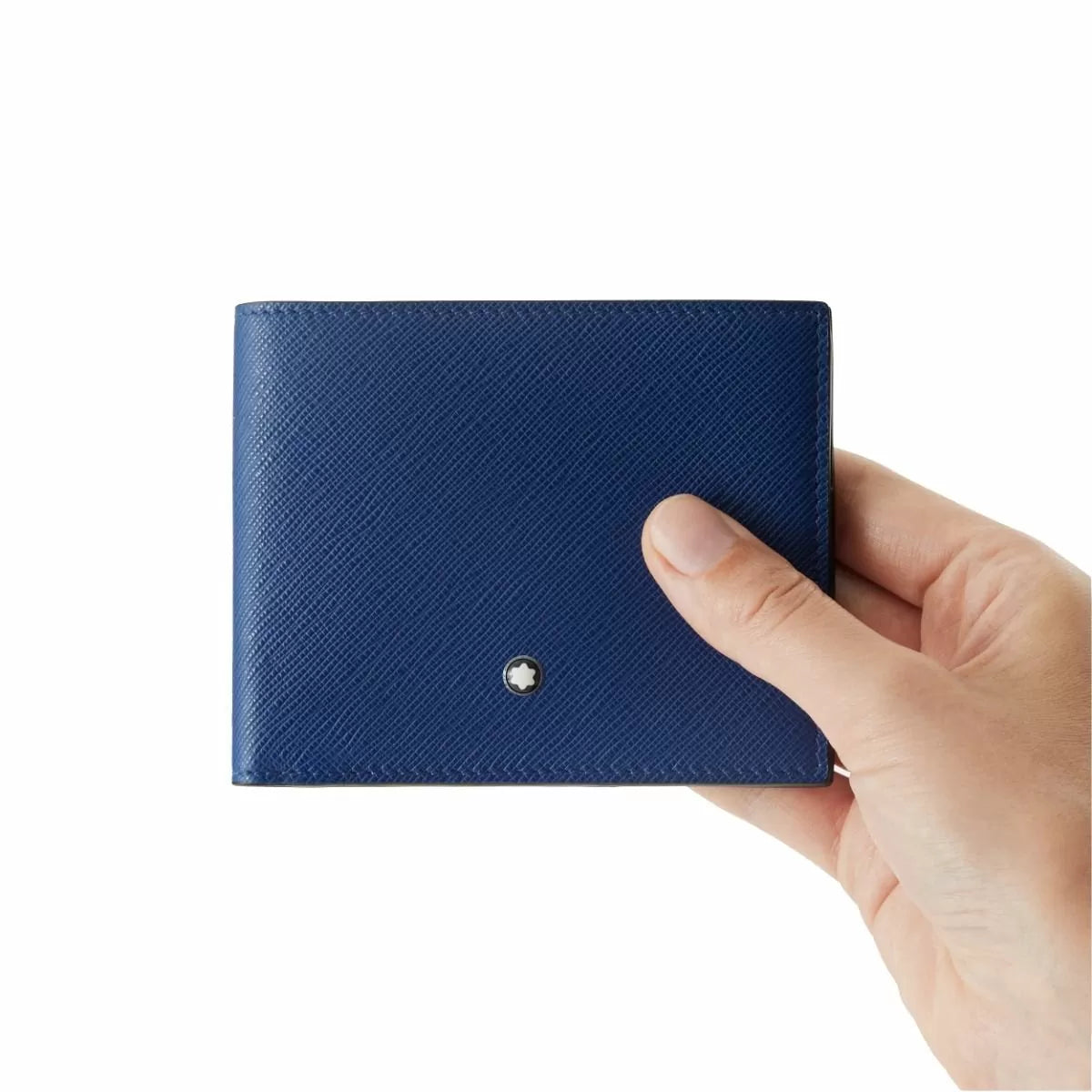 Montblanc Sartorial wallet 6cc blue leather