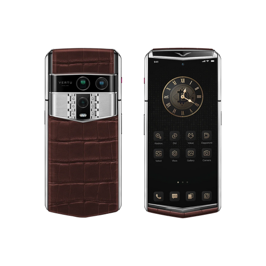 Agent Q Alligator Skin Amber Brown
