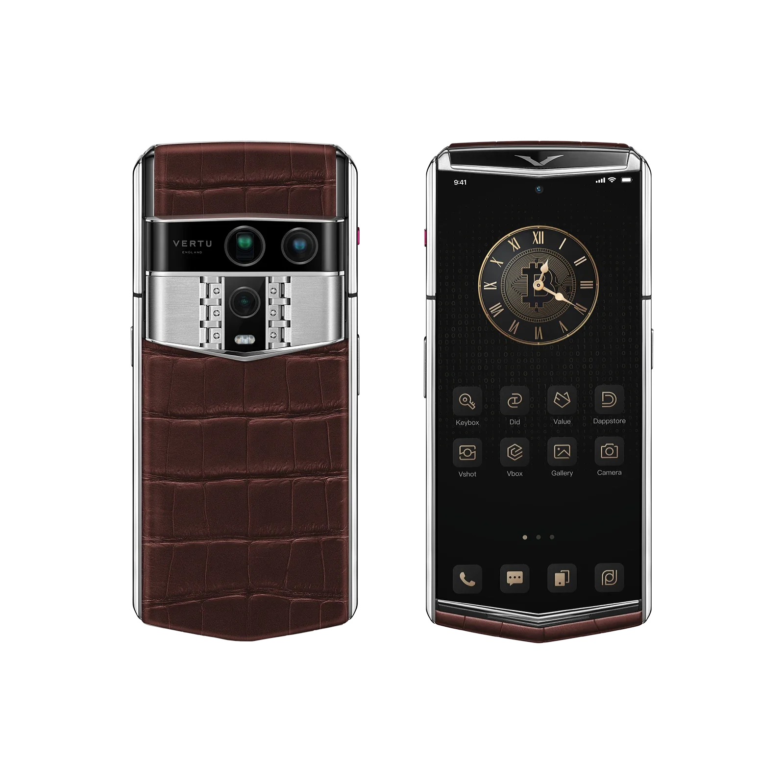 Agent Q Alligator Skin Amber Brown