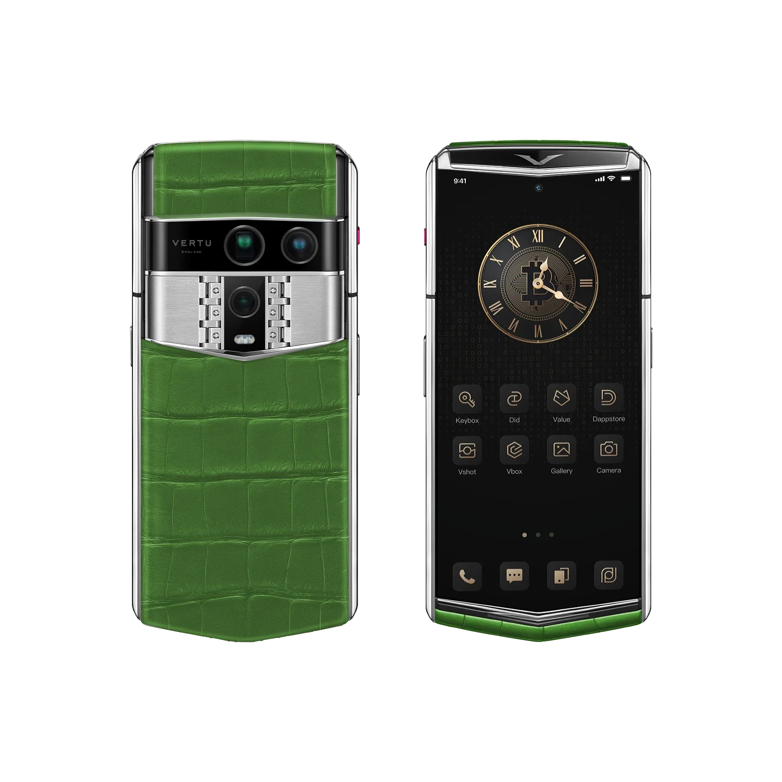 Agent Q Alligator Skin Bamboo Green