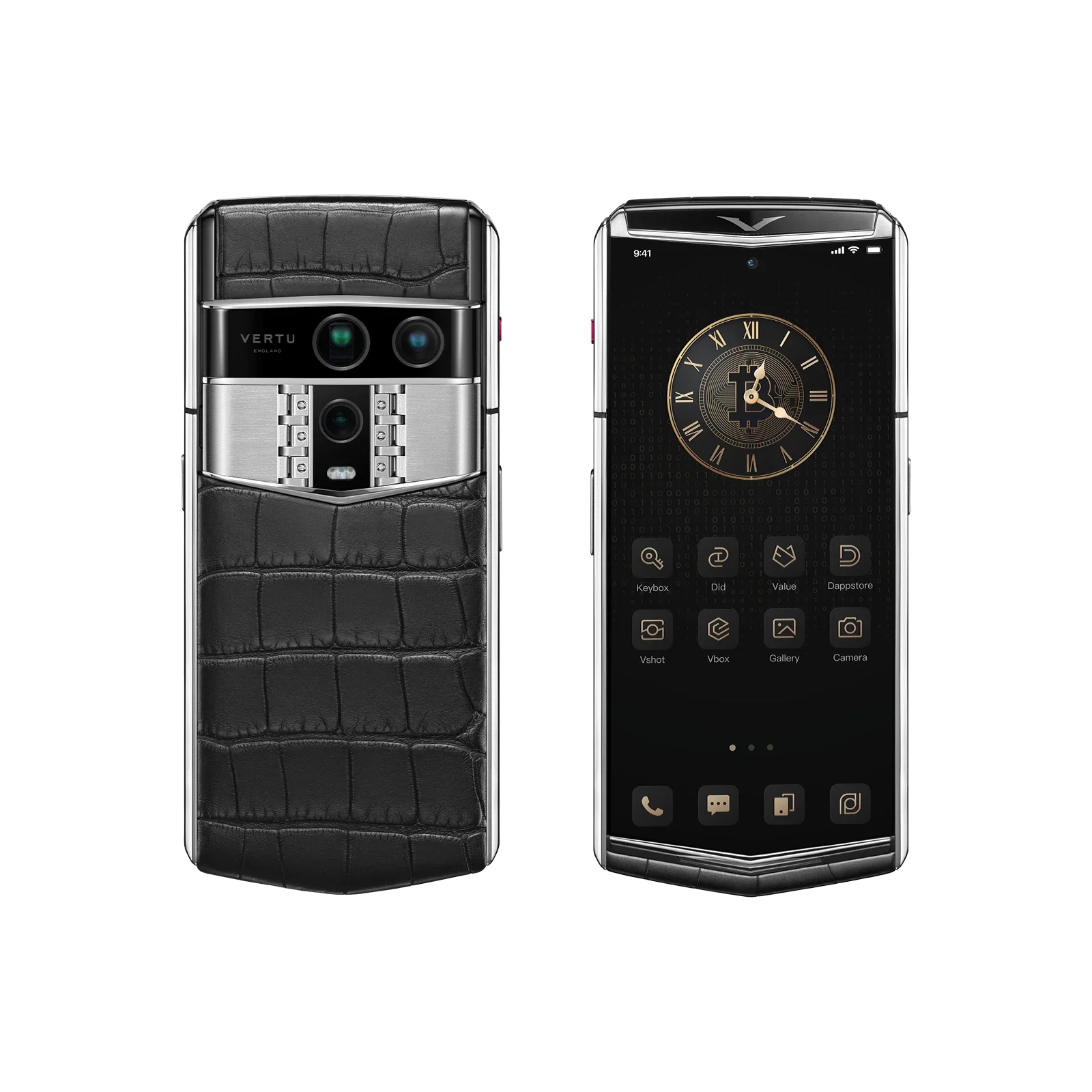 Agent Q Alligator Skin Iron Black