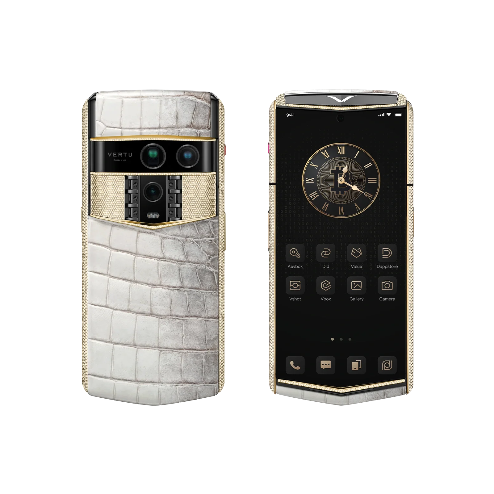 Agent Q Himalaya Alligator Gold & Full Diamond Gold & Diamond