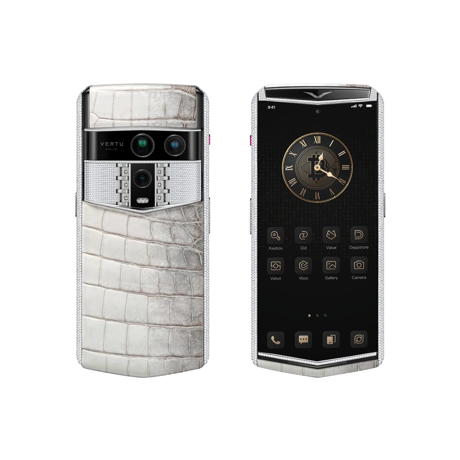 Agent Q Himalaya Alligator Gold & Full Diamond White Gold & Diamond