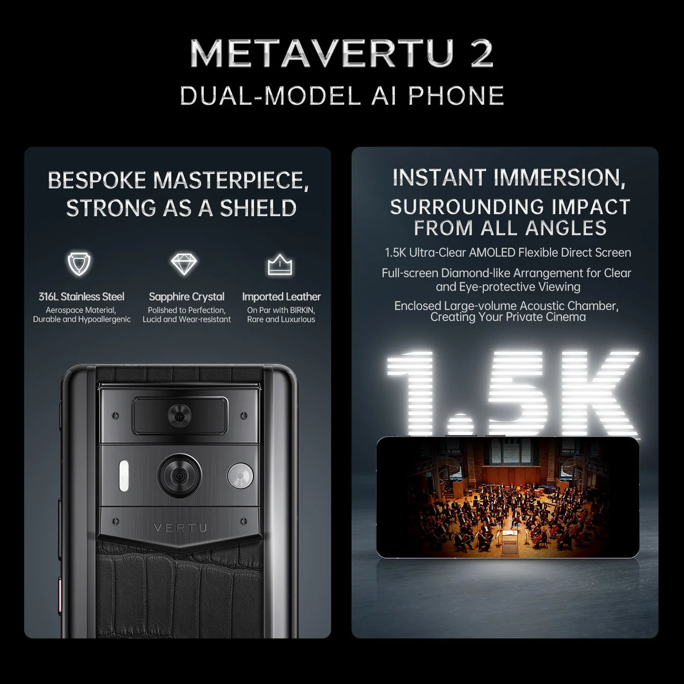 Metavertu Max Calfskin White Ceramic Frame White