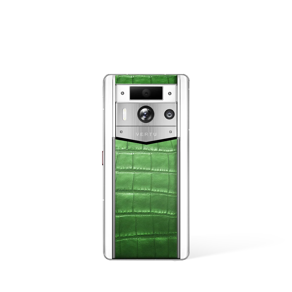 Metavertu Max Alligator Floral Engraved Gold Back green