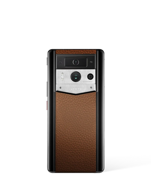 Load image into Gallery viewer, Metavertu Max Calfskin Black Ceramic Frame Silver Plate Brown
