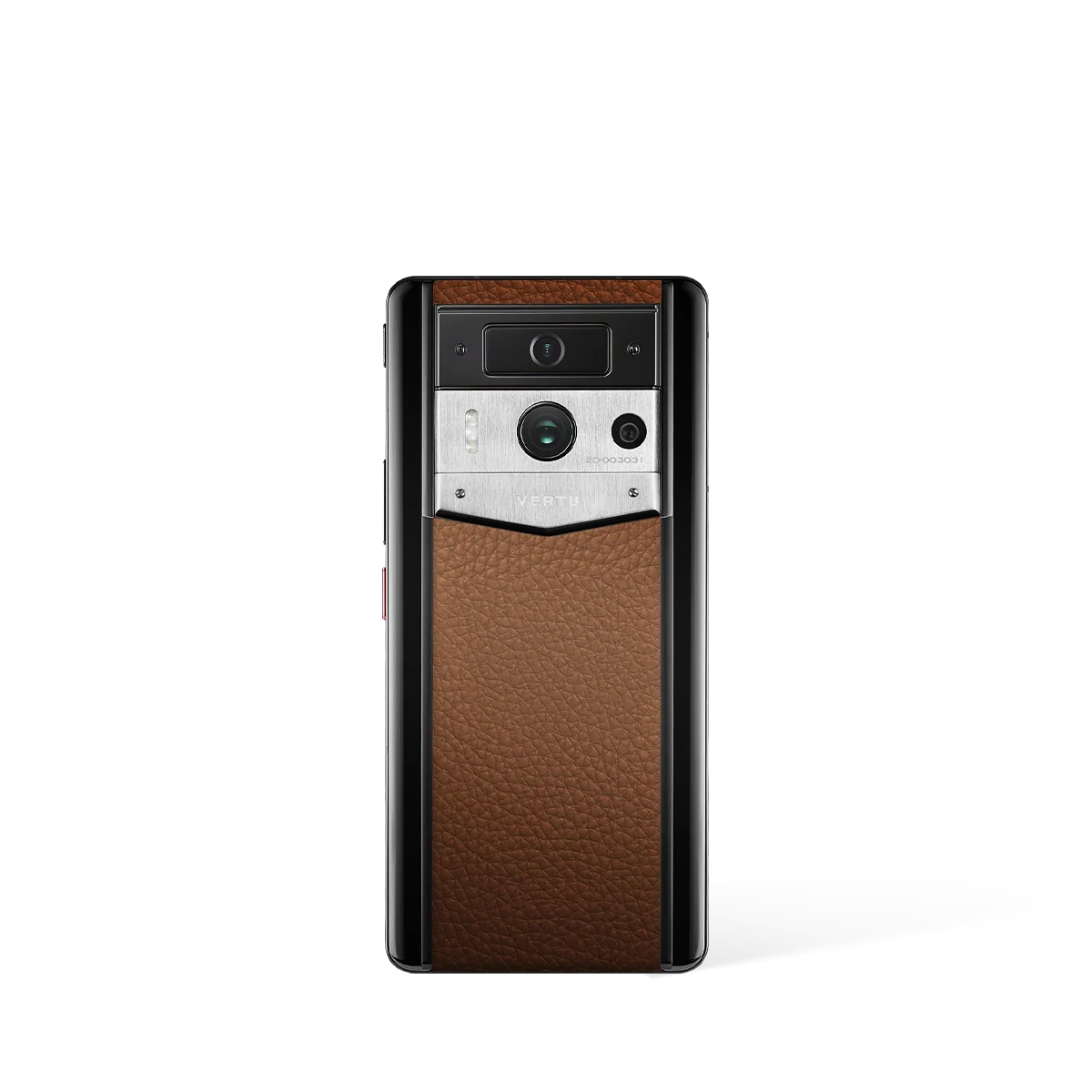 Metavertu Max Calfskin Black Ceramic Frame Silver Plate Brown