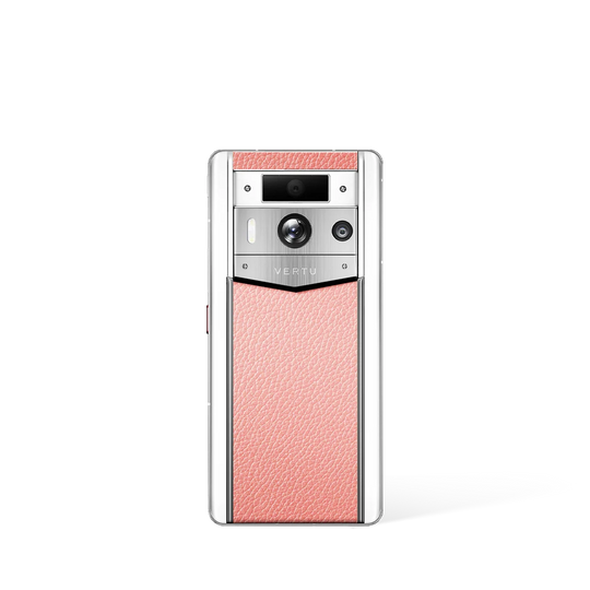 Metavertu Max Calfskin White Ceramic Frame Pink