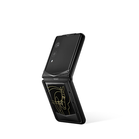 سلسلة VERTU® IRONFLIP بجلد التمساح - RADIANT PHOENIX