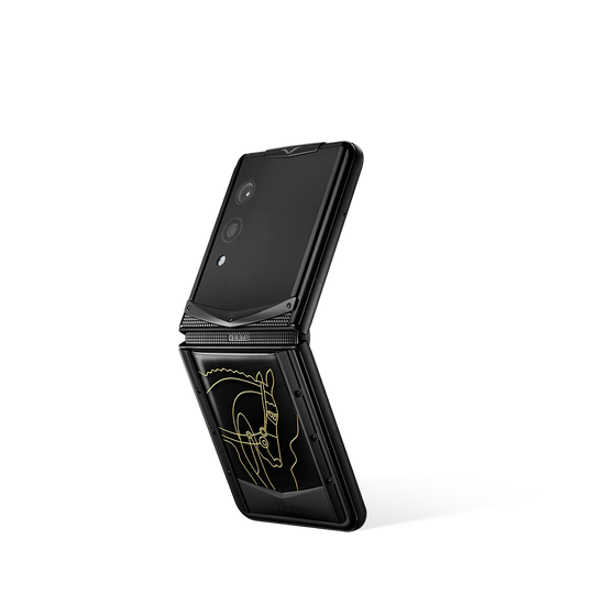 سلسلة VERTU® IRONFLIP بجلد التمساح - RADIANT PHOENIX