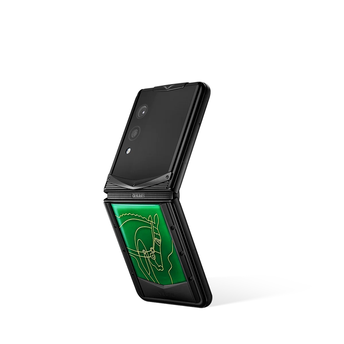 سلسلة VERTU® IRONFLIP بجلد التمساح - RADIANT PHOENIX