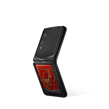 سلسلة VERTU® IRONFLIP بجلد التمساح - RADIANT PHOENIX