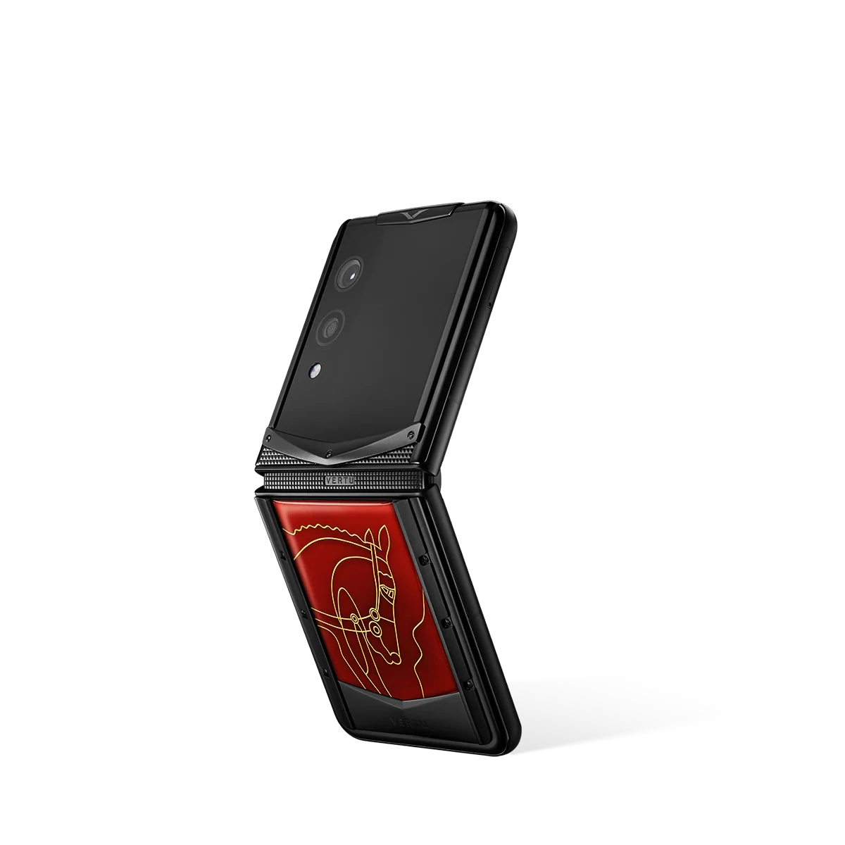 سلسلة VERTU® IRONFLIP بجلد التمساح - RADIANT PHOENIX