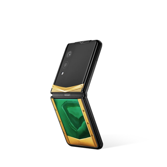 سلسلة VERTU® IRONFLIP بجلد التمساح - RADIANT PHOENIX