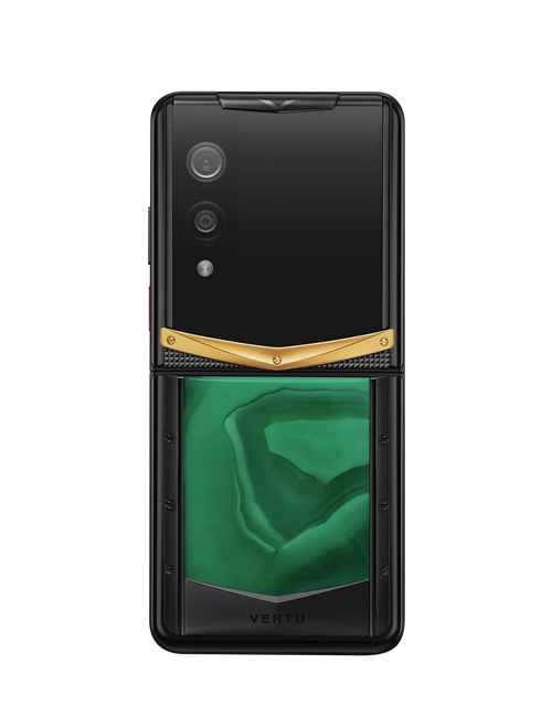 Load image into Gallery viewer, Quantum Flip Agate -Emerald green Gold V
