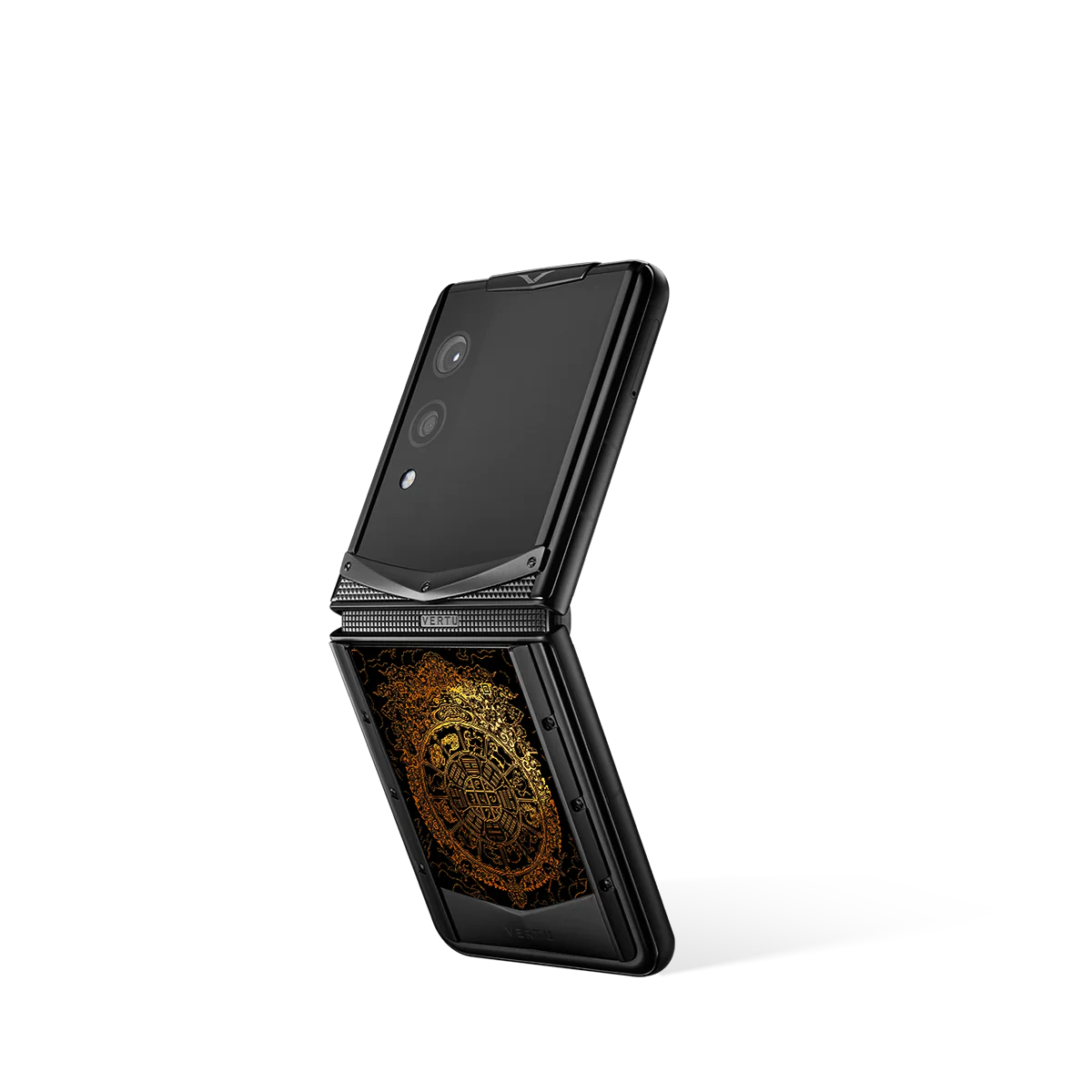 Quantum Flip Bagua Gilded Lacquer Gold V Bagua Gilded Lacquer