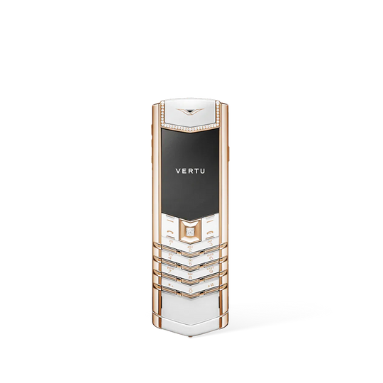 VERTU Signature V Full Gold & Diamond Alligator Skin Phone Ultimate Exclusivity