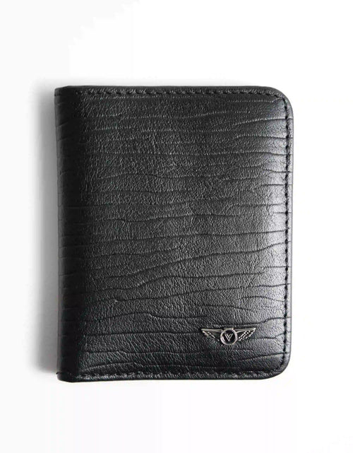 تحميل الصورة إلى عارض المعرض، Verutti Men’s Leather Wallet in Black Cowhide, Model VRW-5000-1
