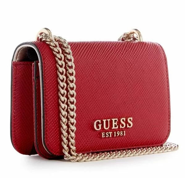 Guess Alexie Micro Mini Crossbody bag Red