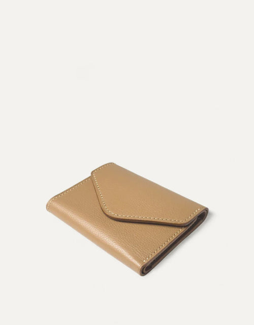 Load image into Gallery viewer, Victoria Trifold Wallet Milk Tea
