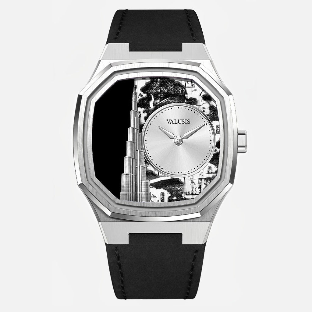 VALUSIS Volt 20th Anniversary Burj Khalifa 1/100 â€“ Automatic Watch with Leather Strap