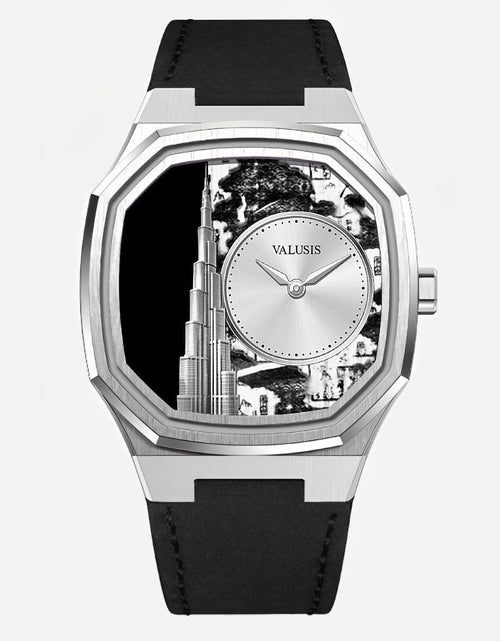 تحميل الصورة إلى عارض المعرض، VALUSIS Volt 20th Anniversary Burj Khalifa 1/100 â€“ Automatic Watch with Leather Strap
