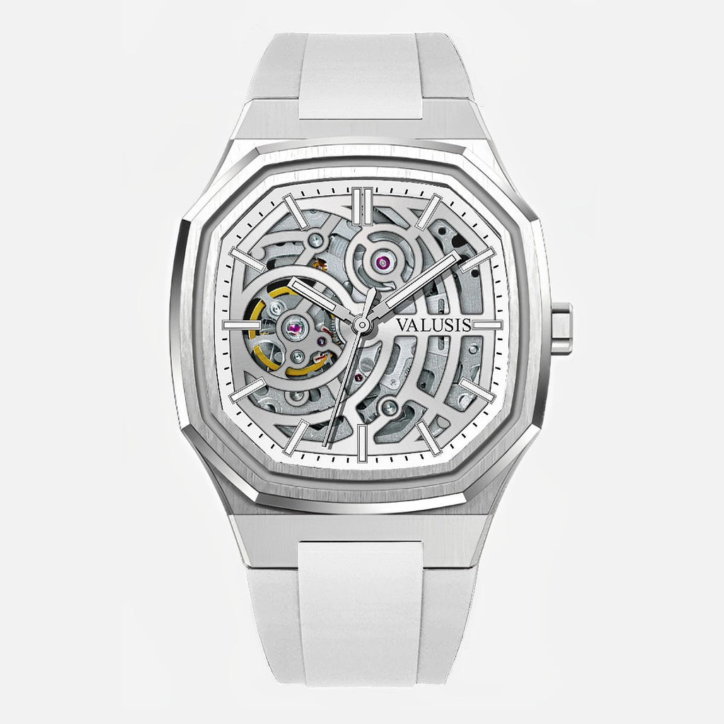 VALUSIS Volt White Skeleton â€“ Skeleton Dial Automatic Watch
