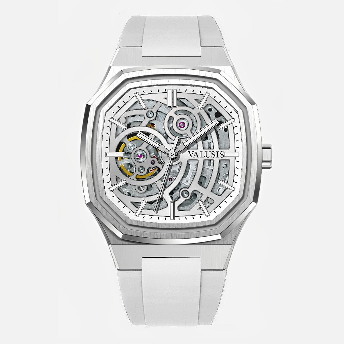 VALUSIS Volt White Skeleton â€“ Skeleton Dial Automatic Watch