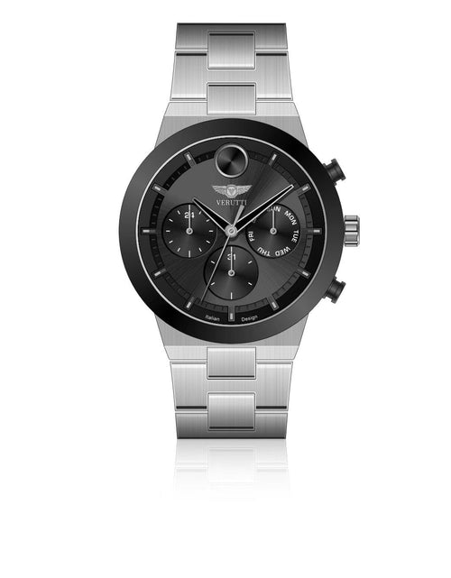 تحميل الصورة إلى عارض المعرض، Men's Luxury  Watch Verutti VR 1104-03 | Black Dial
