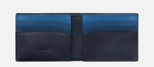 تحميل الصورة إلى عارض المعرض، Montblanc Meisterstuck Wallet 6Cc Navy Blue
