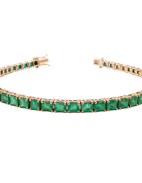 تحميل الصورة إلى عارض المعرض، Verdelia Emerald Tennis Bracelet
