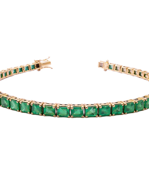 Load image into Gallery viewer, Verdelia Emerald Tennis Bracelet
